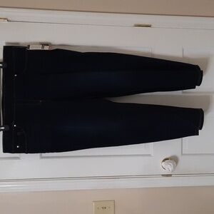 NWT SLIM FACTOR by INVESTMENTS SHORT STRAIGHT SLIM BLUE JEANS SZ  3X